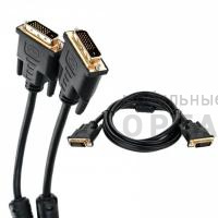 Кабель DVI-D--DVI-D Dual link 25M/25M, экран, феррит.кольца, 1.8м Telecom <TCG441D-1.8M>(1/50) Кабель DVI-D--DVI-D Dual link 25M/25M, экран, феррит.кольца, 1.8м Telecom <TCG441D-1.8M>(1/50)