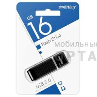 Флешка USB 16 Гб  Smartbuy  Quartz  чёрный