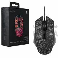 Мышь проводная игровая Smartbuy RUSH X15 черная (SBM-745G-K) (1/80)