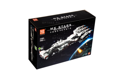Конструктор детский MOULD KING 21003, Tantive IV, космический корабль, 2905 деталей, белый